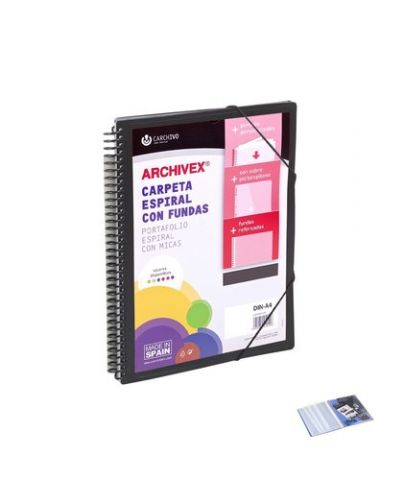 CARPETA FUNDAS (TARIFARIO) CARCHIVO ESPIRAL PP ARC