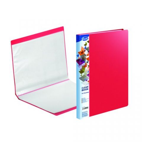 CARPETA FUNDAS (TARIFARIO) FOROFIS PVC A4 20 F ROJ