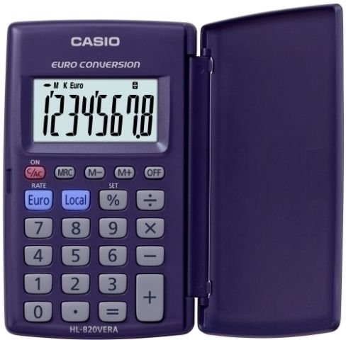 CALCULADORA de BOLSILLO CASIO  8 DIGITOS HL-820 VE
