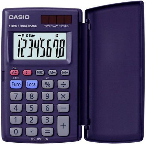 CALCULADORA de BOLSILLO CASIO  8 DIGITOS HS-8 VERA