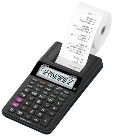 CALCULADORA IMPRESORA CASIO 12 DIGITOS HR-8 RCE