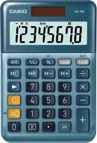 CALCULADORA SOBREMESA CASIO 8 DIGITOS MS-80 E