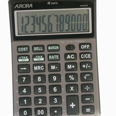 CALCULADORA SOBREMESA AURORA 12 DIGITOS DT661
