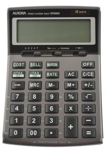 CALCULADORA SOBREMESA AURORA 12 DIGITOS DT665