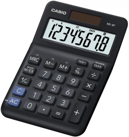 CALCULADORA SOBREMESA CASIO 8 DIGITOS MS-8F