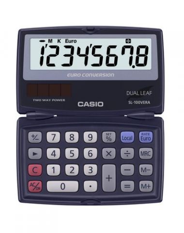 CALCULADORA de BOLSILLO CASIO  8 DIGITOS SL-100 VE