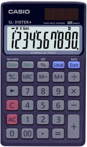 CALCULADORA de BOLSILLO CASIO 10 DIGITOS SL-310 TE