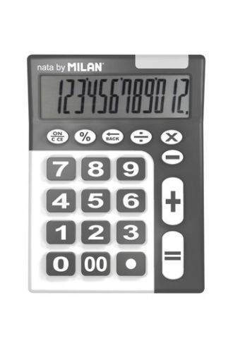 CALCULADORA SOBREMESA MILAN 12 DIGITOS (teclas gra