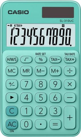 CALCULADORA de BOLSILLO CASIO 10 DIGITOS SL-310 UC