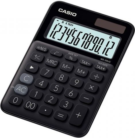 CALCULADORA SOBREMESA CASIO 12 DIGITOS MS-20UC NEG