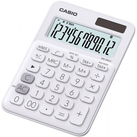 CALCULADORA SOBREMESA CASIO 12 DIGITOS MS-20UC BLA