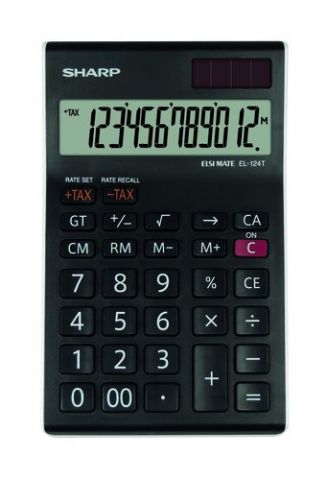 CALCULADORA SOBREMESA SHARP 12 DIGITOS EL-124T