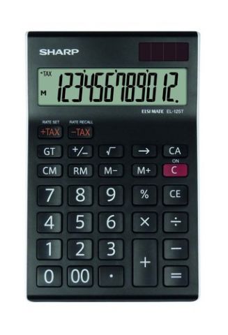 CALCULADORA SOBREMESA SHARP 12 DIGITOS EL-125T