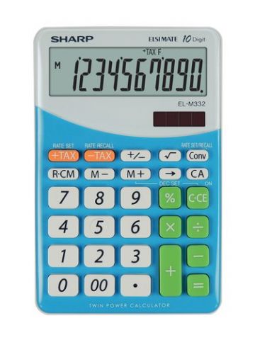 CALCULADORA SOBREMESA SHARP 10 DIGITOS EL-M332 AZU