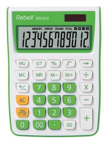 CALCULADORA SOBREMESA REBELL 12 DIGITOS SDC-912 VE