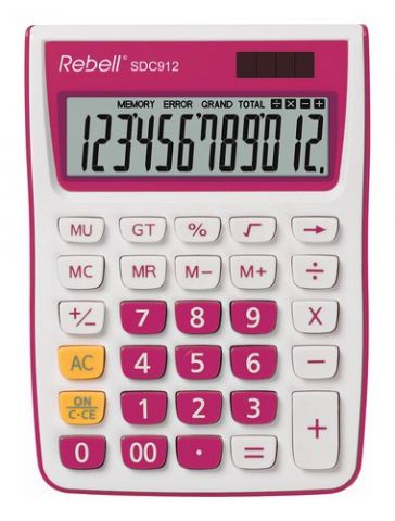CALCULADORA SOBREMESA REBELL 12 DIGITOS SDC-912 RO