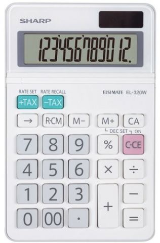 CALCULADORA SOBREMESA SHARP 12 DIGITOS EL-320W