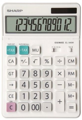 CALCULADORA SOBREMESA SHARP 12 DIGITOS EL-340W