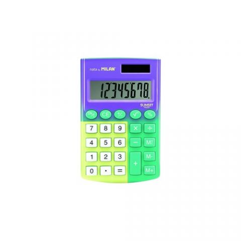 CALCULADORA de BOLSILLO MILAN POCKET SUNSET TURQUE