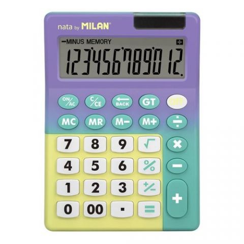CALCULADORA SOBREMESA MILAN 12 DIGITOS SUNSET LILA