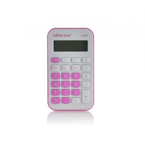 CALCULADORA de BOLSILLO OFFICE BOX 8 DIGITOS ROSA