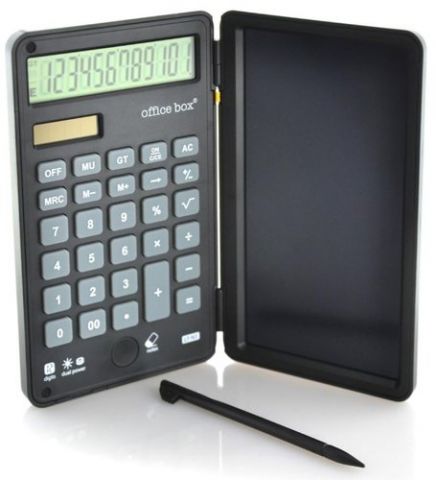 CALCULADORA SOBREMESA OFFICE BOX NOTAS DUAL POWER