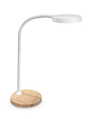 LAMPARA SOBREMESA CEP CLED-0290 LED BLANCO/MADERA