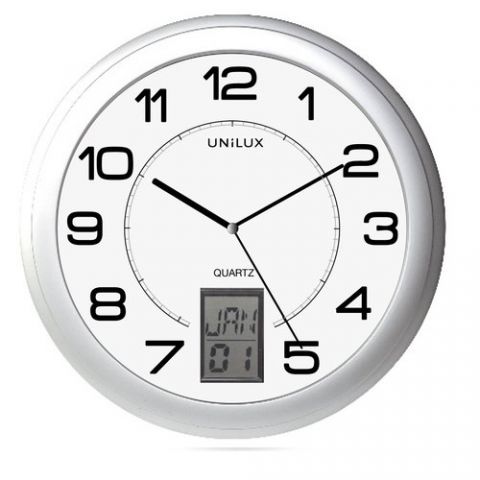 RELOJ DE PARED UNILUX INSTINCT ANALOGICO 30,5 CM Ø