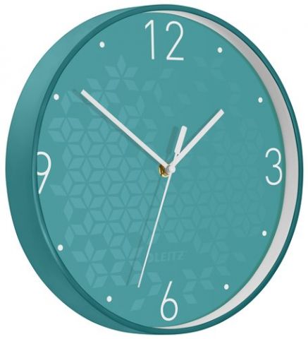 RELOJ PARED LEITZ WOW ANALOGICO 29 CM Ø TURQUESA