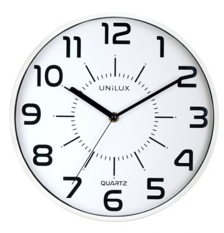 RELOJ PARED UNILUX POP BLANCO ANALOGICO 28 cm Ø (P