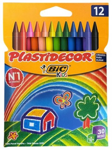 CERAS PLASTIDECOR ESTUCHE DE 12