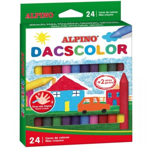 CERAS ALPINO DACSCOLOR ESTUCHE de 24 SURTIDO