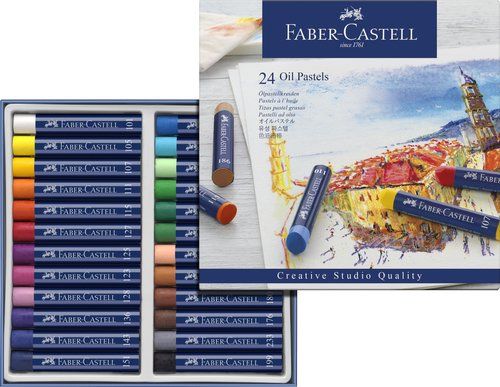 CERAS PASTEL FABER GOLDFABER STUDIO OIL CAJA de 24