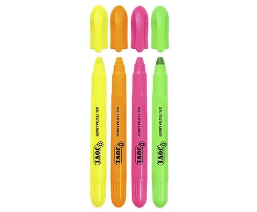 MARCADOR FLUOR GEL JOVI CAJA de  4 COLORES (am-nj-