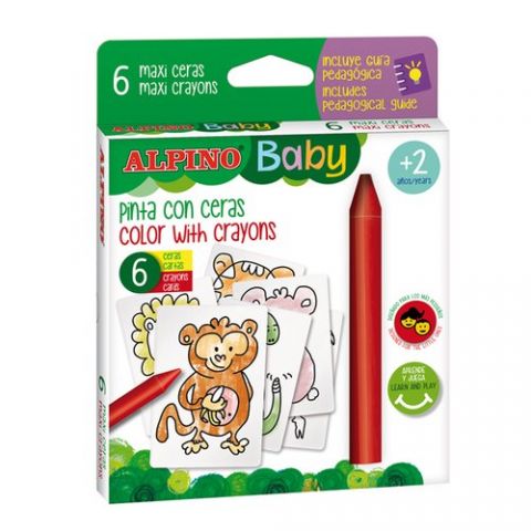 CERAS ALPINO BABY LA JUNGLA ESTUCHE DE 6