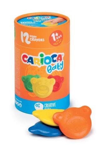 CERAS de COLORES CARIOCA BABY TEDDY CAJA de 12
