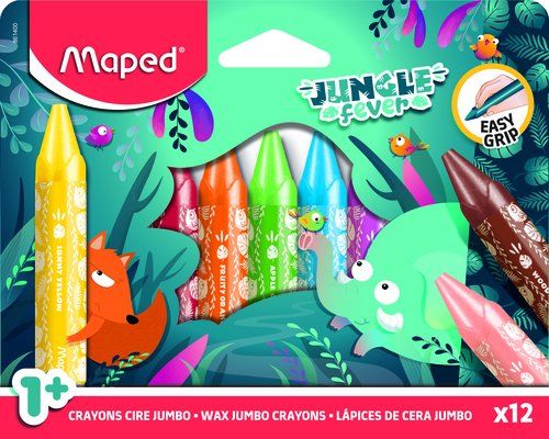 CERAS MAPED JUNGLE FEVER JUMBO ESTUCHE de 12