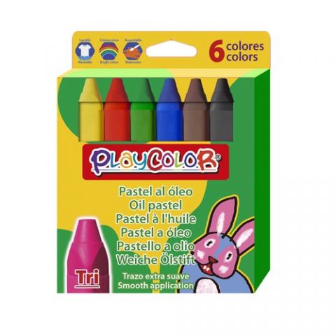 CERAS PASTEL INSTANT PLAYCOLOR TRI AL OLEO CAJA de
