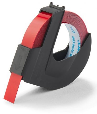 CINTA de ROTULAR DYMO TRADICIONAL  3m  9mm ROJO (5