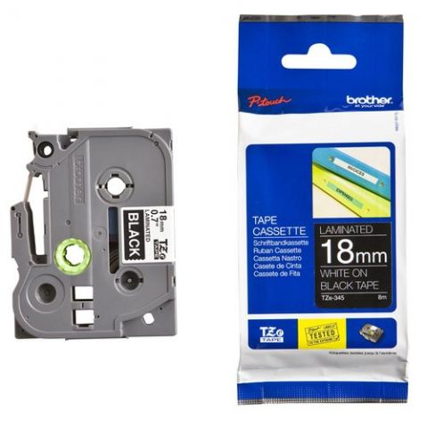 CINTA de ROTULAR BROTHER LAMINADA 8m 18mm BLANCO s