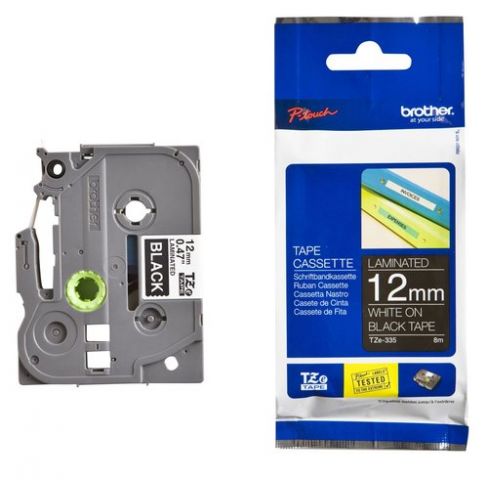 CINTA de ROTULAR BROTHER LAMINADA 8m 12mm BLANCO s