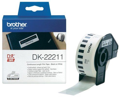 ETIQUETAS BROTHER CONTINUA PLASTICO BLANCO 29 mm R
