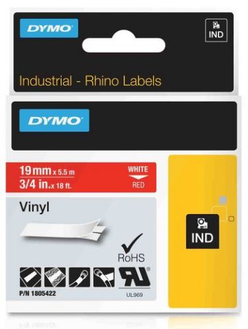 CINTA de ROTULAR DYMO RHINO ID1 VINILO 5,5m 19mm B