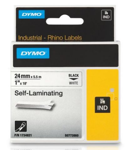 CINTA de ROTULAR DYMO RHINO ID1 VINILO 5,5m 24mm N