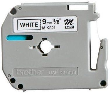 CINTA de ROTULAR BROTHER NO LAMINADA 8m 9mm BLANCO