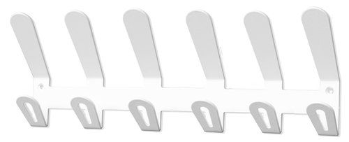 PERCHERO PARED EC/02 6 COLGADORES COLOR BLANCO