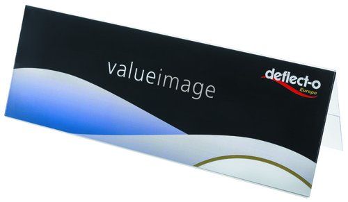 PORTA-NOMBRES MESA DEFLECT-O A4 PVC FLEXIBLE HORIZ