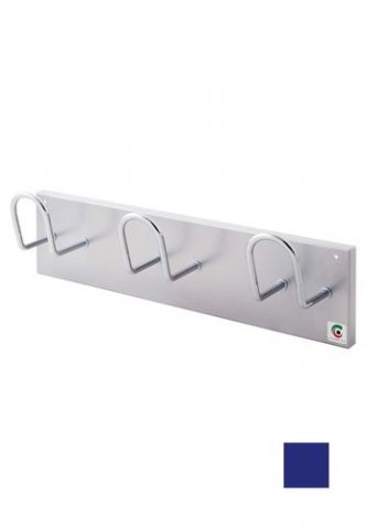 PERCHERO PARED CLINDRO H-13 3 COLGADORES AZUL
