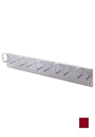 PERCHERO PARED CLINDRO H-15 5 COLGADORES BURDEOS