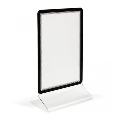 EXPOSITOR SOBREMESA TARIFOLD EN FORMA DE T A4 MAGN